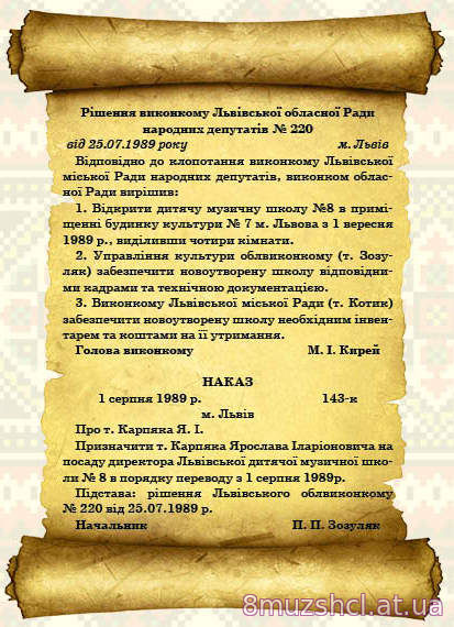 Історія закладу